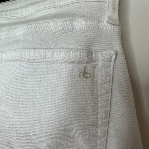 rag & bone White Brigade DRE Distressed Skinny Jean 5 Pocket Stretch Denim 28 - Picture 6 of 13